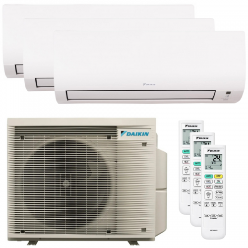 Aparat de aer conditionat multisplit Daikin 24000 BTU cu trei unitati interne Comfora 9000 BTU