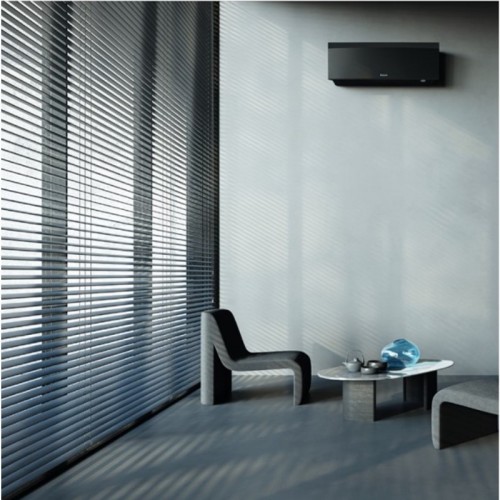 Unitate interna aer conditionat tip split de perete Daikin Emura Bluevolution FTXJ50AB 18000 BTU Black